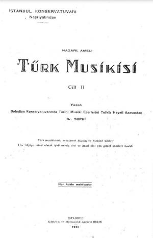 Nazari ve Ameli Türk Musikisi Cilt II