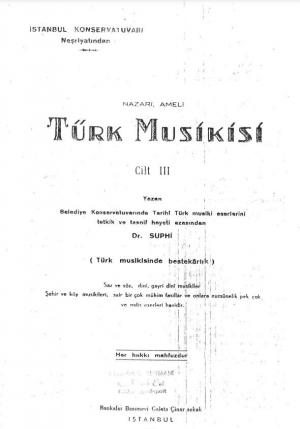 Nazari ve Ameli Türk Musikisi Cilt III